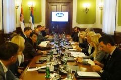 6 October 2016 Head of the Serbian Negotiating Team Tanja Miscevic in meeting with the members of the European Integration Committee